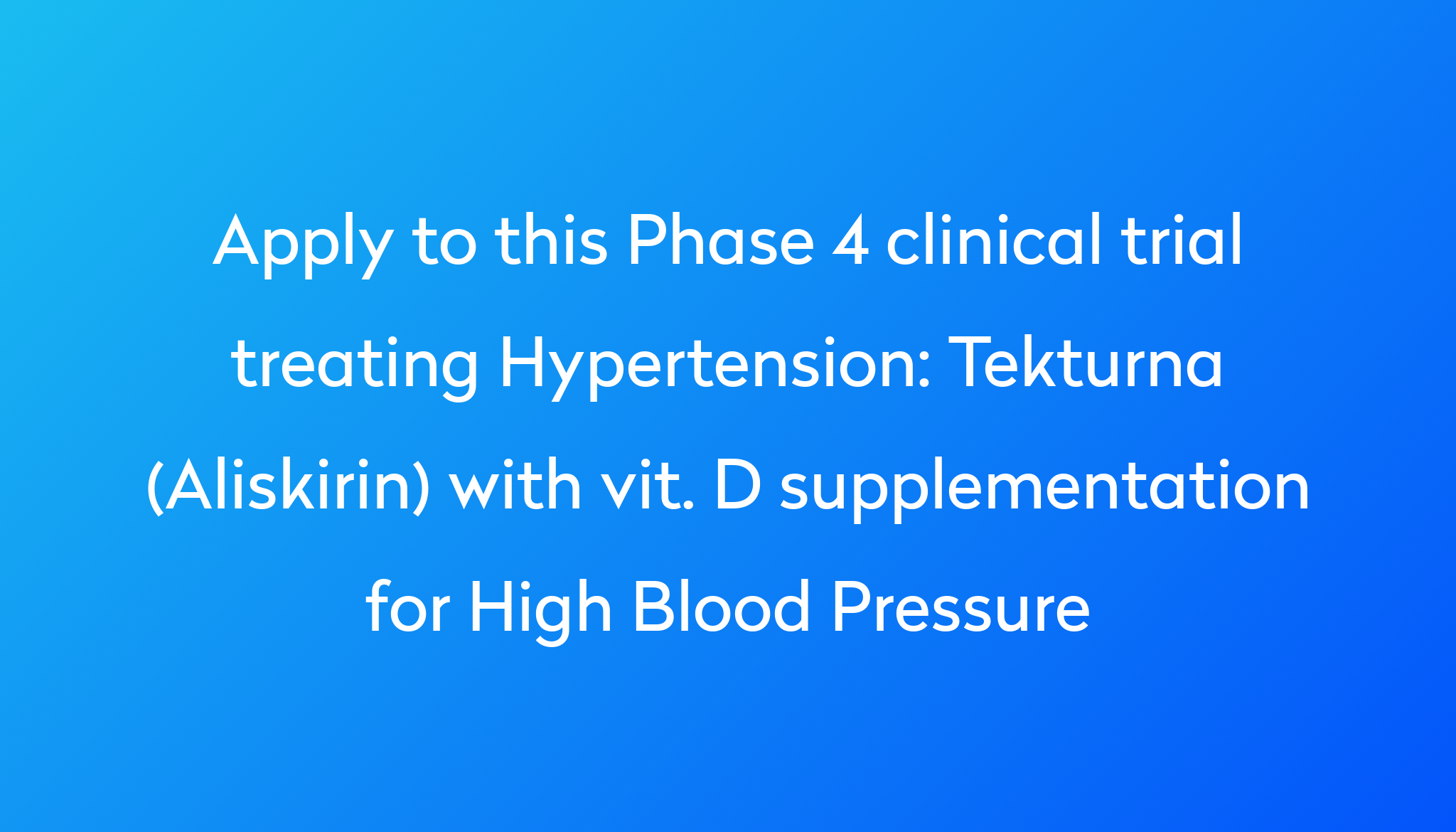 Does Low Vitamin D Raise Blood Pressure